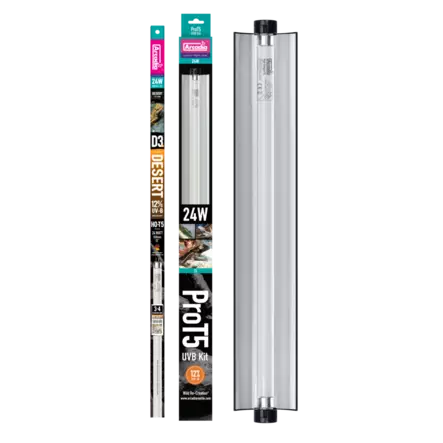 Arcadia Pro T5 Uvb Kit Desert 12% Uvb 24 W - Loisteputki valaisimet ja rungot - AR2100330 - 2