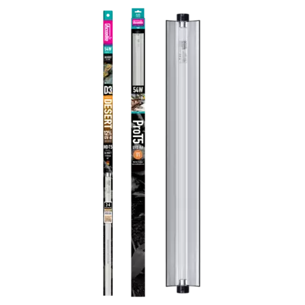 Arcadia Pro T5 Uvb Kit Desert 12% Uvb 54 W - Loisteputki valaisimet ja rungot - AR2100340 - 2