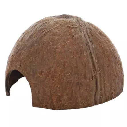 Kookosluola 1/2 11X8X11Cm - Kivijäljitelmät ja luolat akvaarioon - D40210 - 2