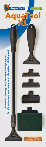 Aquatool Xl Lasinputsaus Sarja - Akvaarion terälliset leväraapat - A4040097 - 1